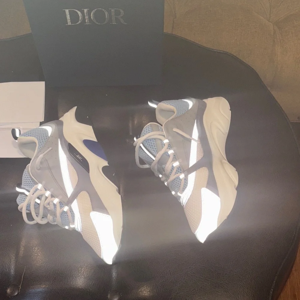 Dior Light Blue and White Sneakers Size  47 ALL OFFERS ACCEPTED US SIZE 14 - Picture 14 of 16